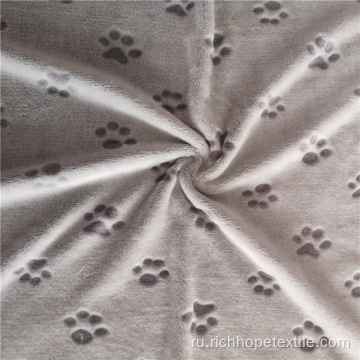 Двусторонняя фланелевая ткань с принтом на спине для домашних животных